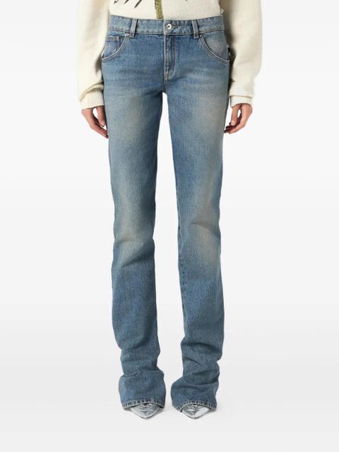 Blumarine embroidered flared jeans - Blue - zdjęcie produktu nr 2