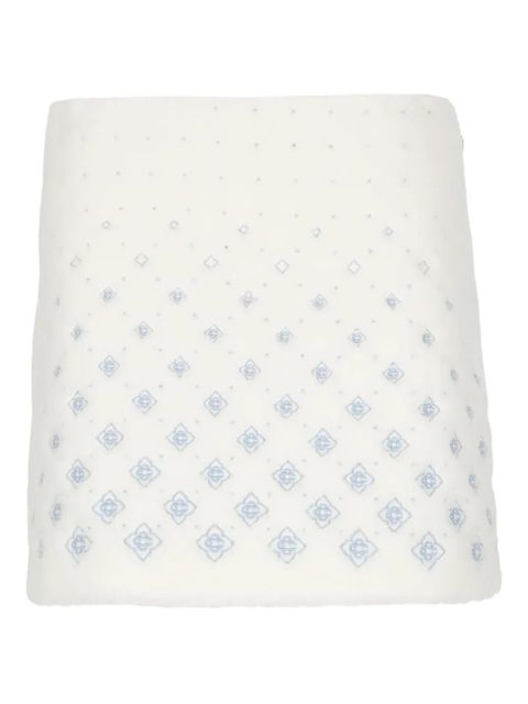 Casablanca floral-motif A-line skirt - White - zdjęcie produktu nr 1