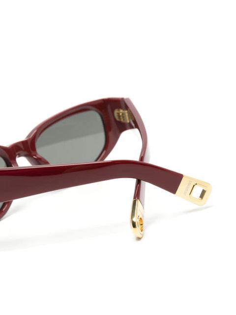 Jacquemus rectangle-frame sunglasses - Red