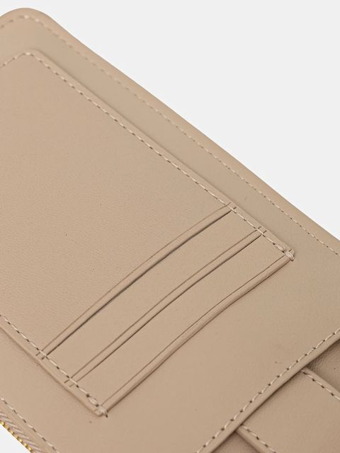 Tommy Hilfiger portfel damski kolor beżowy AW0AW17751