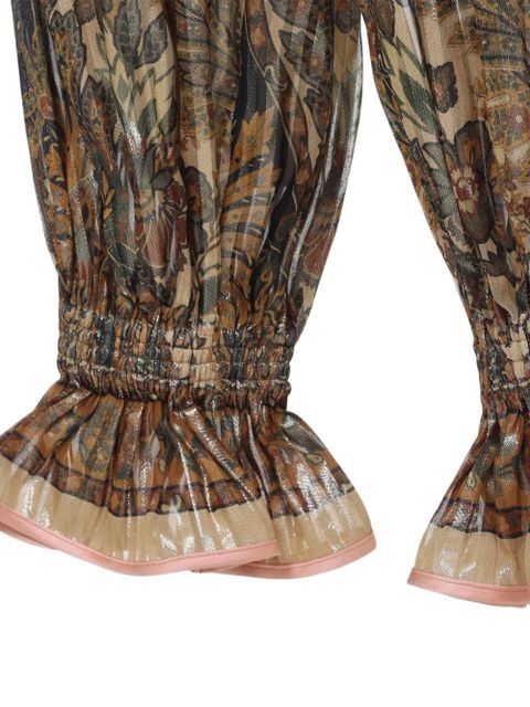 Valentino Garavani Voyage Imaginaire-print balloon trousers - Neutrals