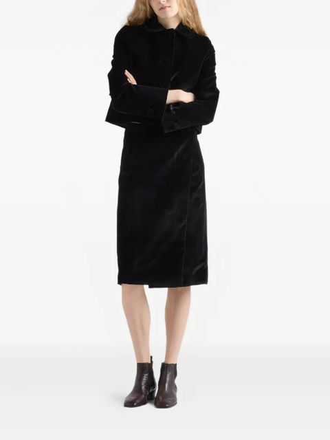 Prada buttoned midi skirt - Black