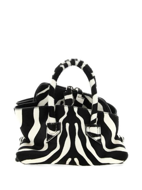 The Attico mini La Passeggiata double-handle tote bag - Black - zdjęcie produktu nr 1