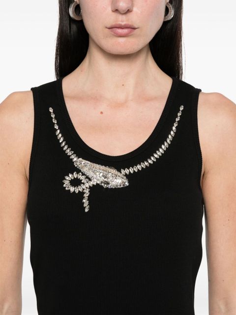 Givenchy snake-crystal midi dress - Black