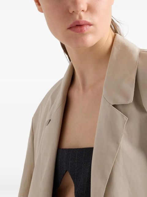 Prada single-breasted coat - Neutrals