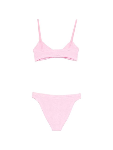 Hunza G crinkle-effect bow-detail bikini - Pink - zdjęcie produktu nr 2