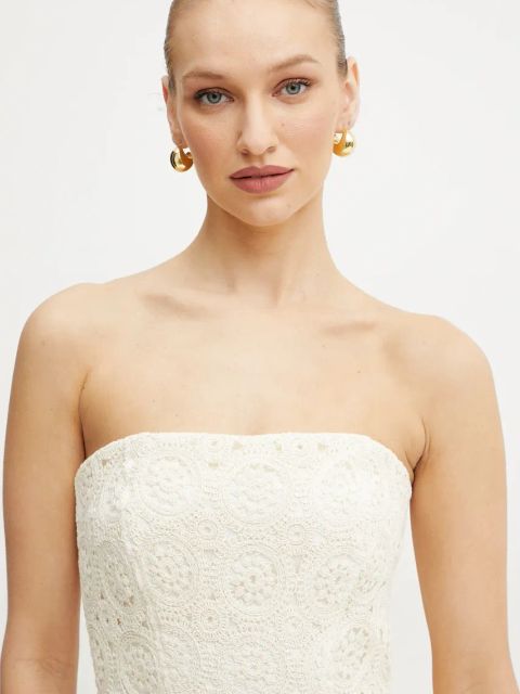 Marella top KRISTIN damska kolor beżowy gładka 2513161122200