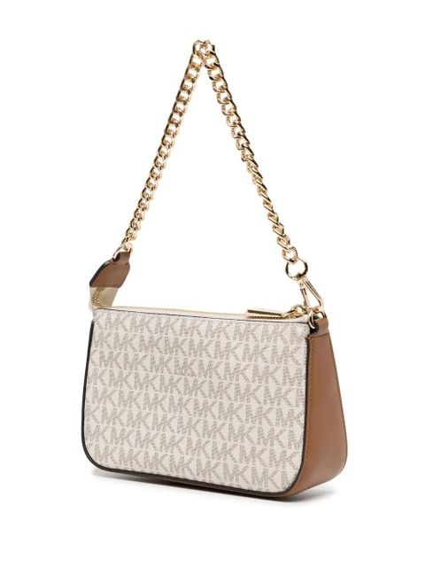 Michael Kors Jet Set leather pouchette - Brown