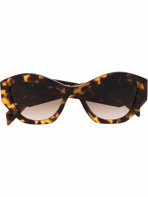 Prada Eyewear tortoiseshell oversize-frame sunglasses - Brown - zdjęcie produktu nr 1