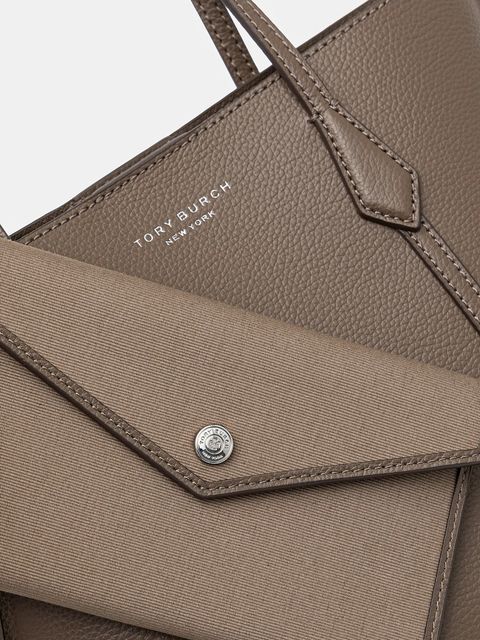 Tory Burch torebka skórzana Perry kolor brązowy 174234-250