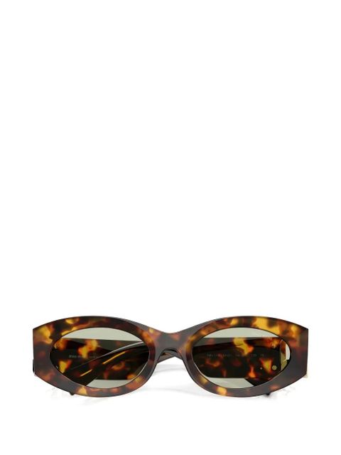 Miu Miu Eyewear oval-frame sunglasses - Brown