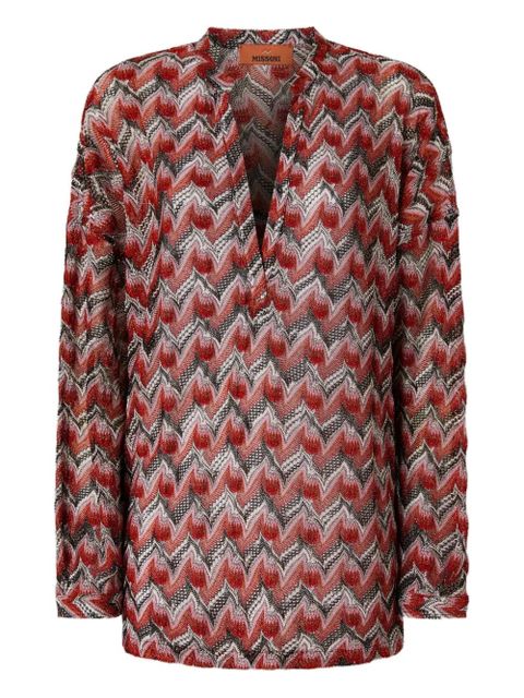 Missoni chevron-pattern knit top - Black - zdjęcie produktu nr 1