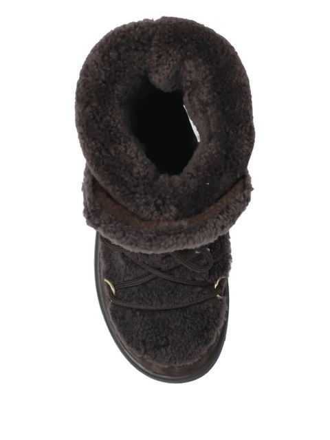 BOGNER lace-up shearling boots - Brown