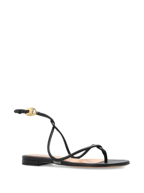 Gianvito Rossi strap-details flat sandals - Black - zdjęcie produktu nr 2