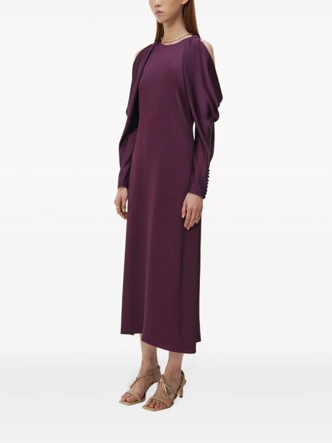 Simkhai Lovisa cold-shoulder midi dress - Purple