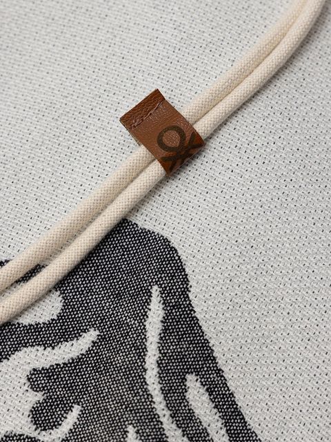 United Colors of Benetton ręcznik plażowy bawełniany kolor beżowy 665N1800T