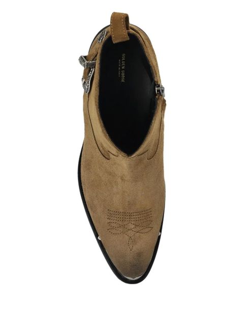 Golden Goose buckle heeled boots - Brown