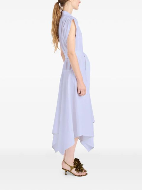 Proenza Schouler Adinna belt cotton midi dress - Purple