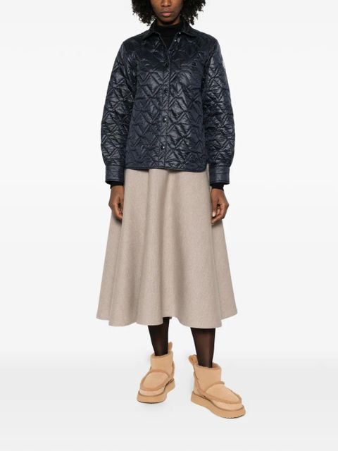 Moncler quilted pocket overshirt - Blue