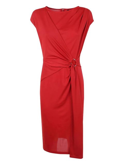 Lauren Ralph Lauren ring-detail midi dress - Red - zdjęcie produktu nr 1