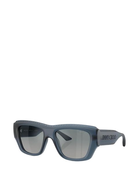 Jimmy Choo matte rectangle sunglasses - Blue - zdjęcie produktu nr 2