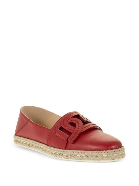 Tod's appliqué espadrilles - Red