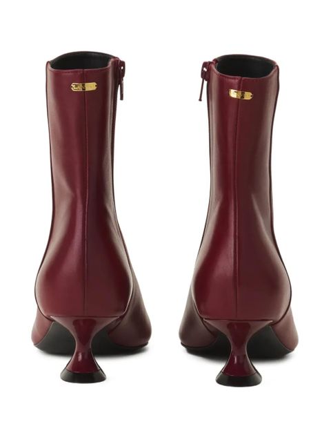 Lanvin pointed-toe sculpted-heel boots - Red - zdjęcie produktu nr 2