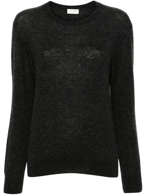 Saint Laurent crew-neck sweater - Black - zdjęcie produktu nr 1