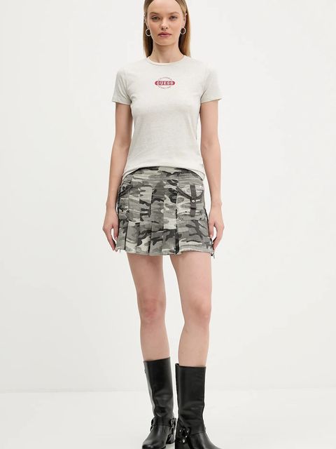 Guess Jeans t-shirt bawełniany damski kolor szary W5BI47 KCTX1 - zdjęcie produktu nr 2