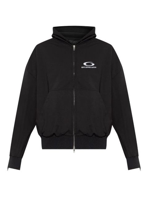 Balenciaga zip-up hooded jacket - Black - zdjęcie produktu nr 1