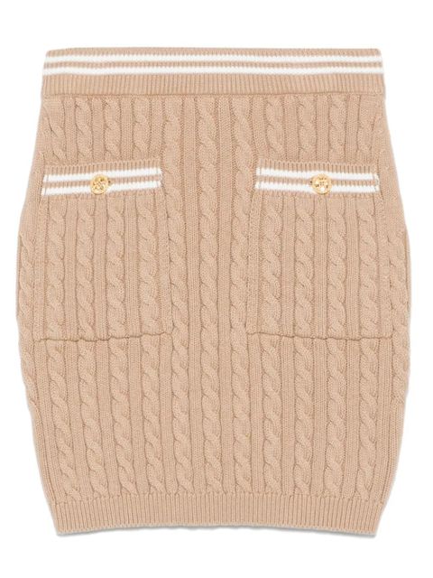 Alessandra Rich cotton mini skirt - Brown - zdjęcie produktu nr 1