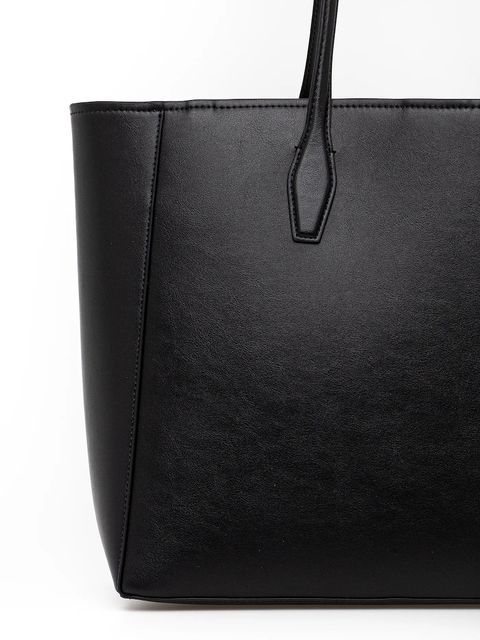 BOSS torebka skórzana kolor czarny 50547750