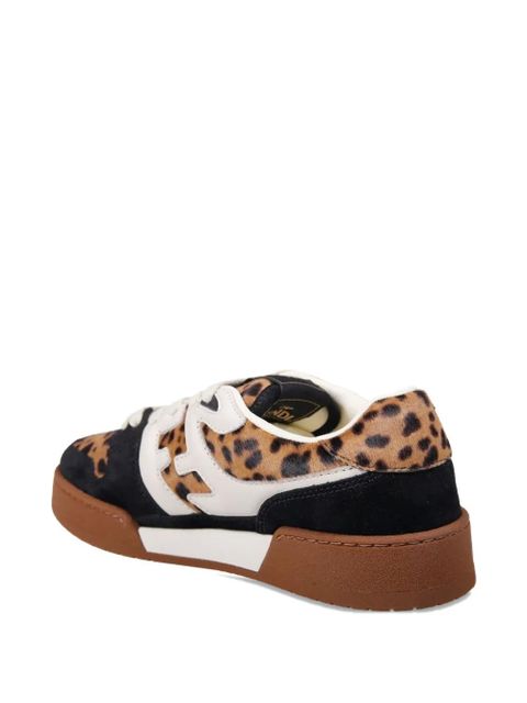 FENDI leopard-print sneakers - Brown