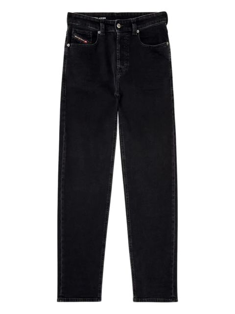Diesel high-waisted straight-leg jeans - Black - zdjęcie produktu nr 1