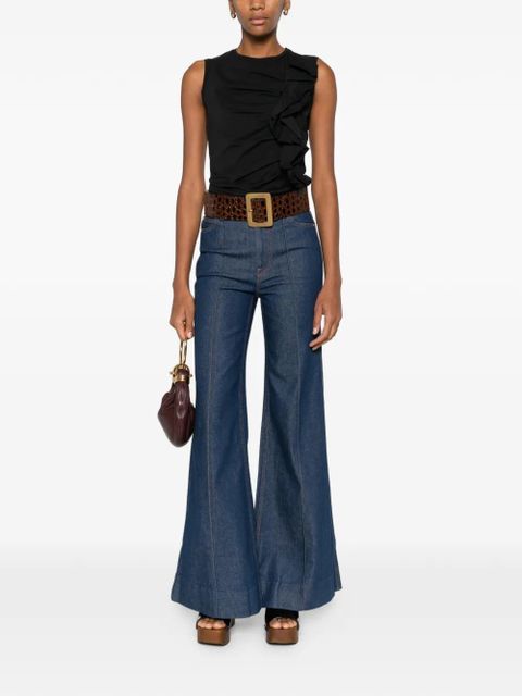 Ulla Johnson Clio ruffled tank top - Black - zdjęcie produktu nr 2