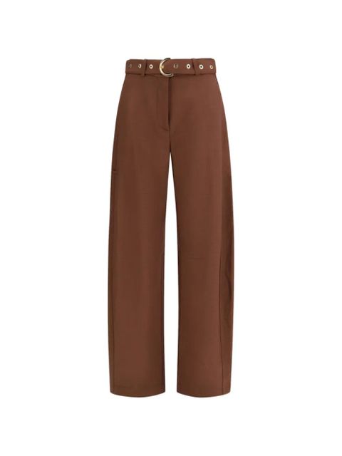 PINKO belted trousers - Brown - zdjęcie produktu nr 1