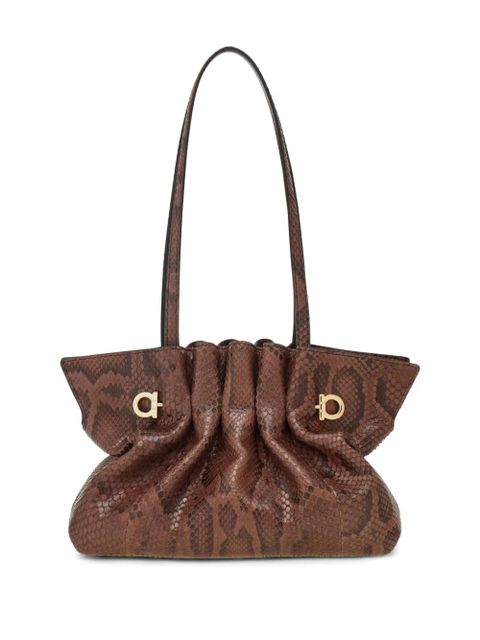 Ferragamo small Soft shoulder bag - Brown