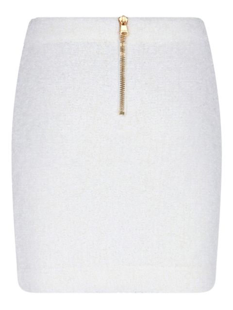 Balmain bouclé mini skirt - White - zdjęcie produktu nr 2