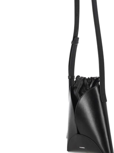 Jil Sander small Curve crossbody bag - Black