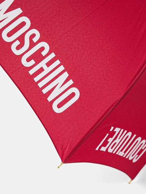 Moschino parasol kolor bordowy 8982