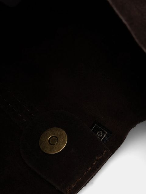 Answear.LAB torebka zamszowa kolor brązowy