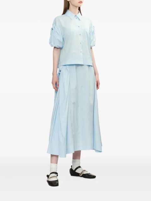 Simone Rocha puffed-sleeve pocket shirt - Blue - zdjęcie produktu nr 2