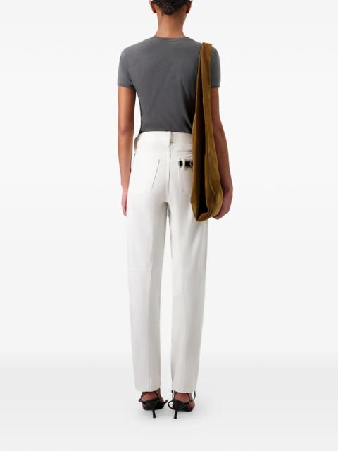 Coperni five-pockets tapered jeans - White