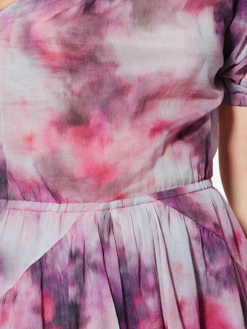 MARANT ÉTOILE Vyldy one-shoulder ruffled mini dress - Purple