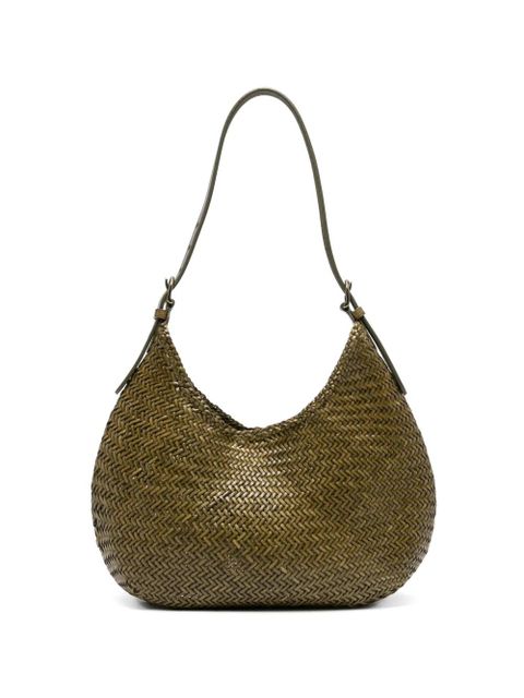DRAGON DIFFUSION Luna Mezza woven shoulder bag - Green - zdjęcie produktu nr 1