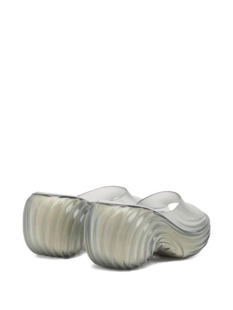 Diesel x Melissa platform swirl sandals - Grey