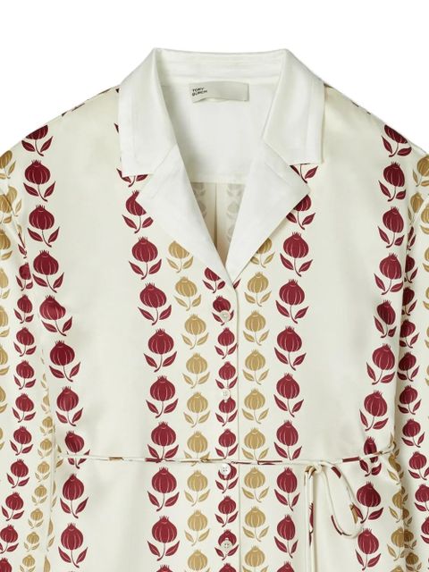 Tory Burch printed silk shirt - Neutrals - zdjęcie produktu nr 2