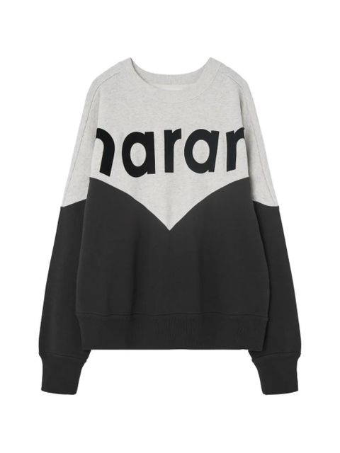 ISABEL MARANT logo-detail colour-block sweatshirt - Grey - zdjęcie produktu nr 1