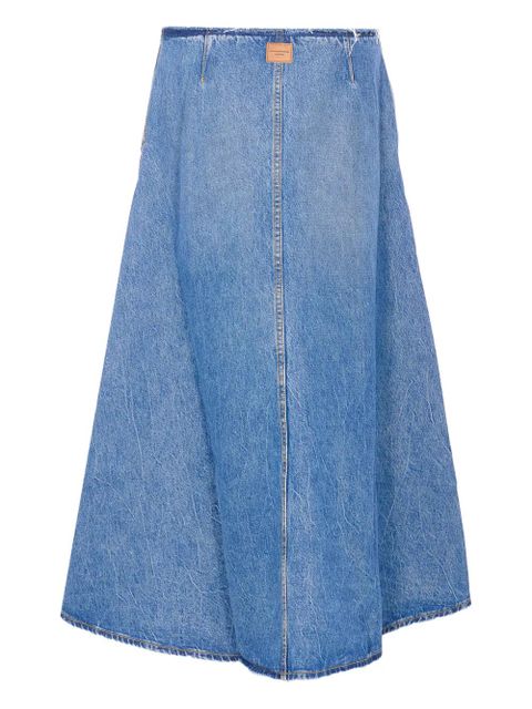 Alexander Wang A-line denim maxi skirt - Blue