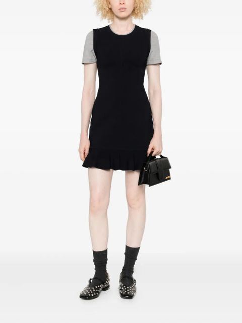 SANDRO layered ruffled mini day dress - Blue - zdjęcie produktu nr 2